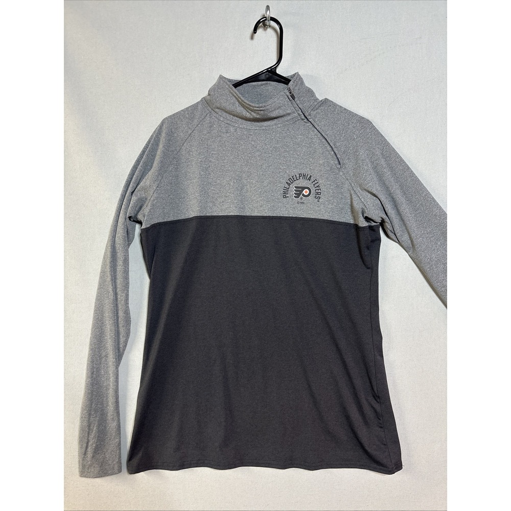 NHL Women's Philadelphia Flyers Pullover Jacket Gray, Large 12/14